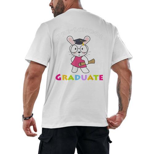 Preschool Graduate Kids T Shirt Pre-K Graduation Men's Back Print T-Shirt - Best Gift Smart