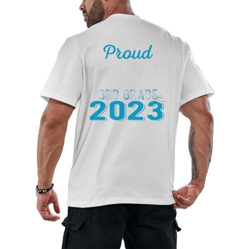 Proud Nephew Of 3rd Grade Graduate 2023 Graduation Family Men's Back Print T-Shirt - Best Gift Smart