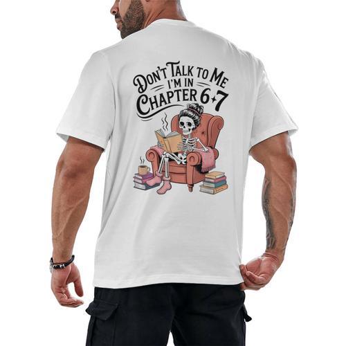 Reading 67 Six Seven Meme English Teacher Book Lover Men's Back Print T-Shirt - Bookorys