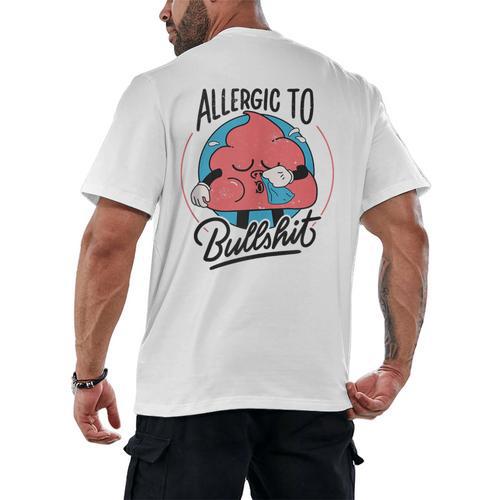 Retro Toon Introvert Sarcasm Anti-Social Nihilism Men's Back Print T-Shirt - Raresse