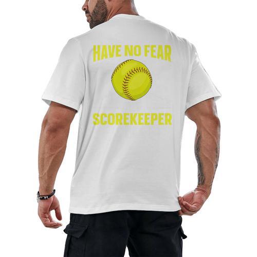 Softball Scorekeeper For a Score Book Keeper Premium Tri-Blend Men's Back Print T-Shirt - Bookorys CA