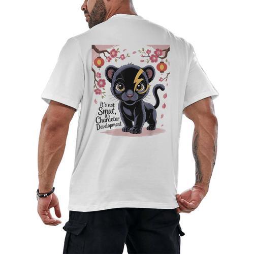 Spicy Romance Character Development Book Reader Design Men's Back Print T-Shirt - Bookorys