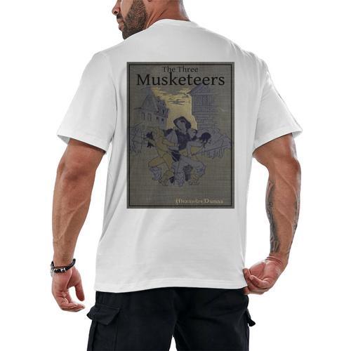 The Three Musketeers Book Cover Men's Back Print T-Shirt - Bookorys CA