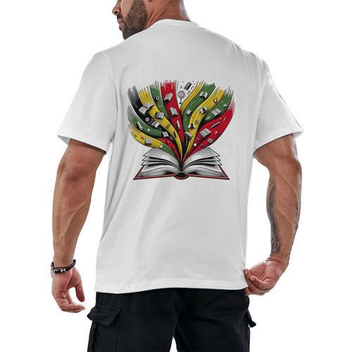 History Education Is Freedom Books Black History Premium Tri-Blend Men's Back Print T-Shirt - Bookorys
