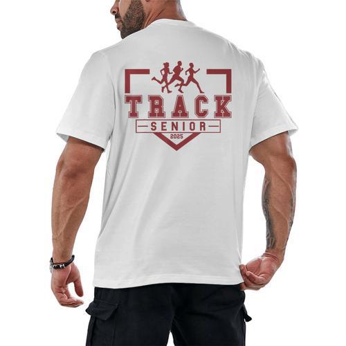 Track Senior Night Track Senior 2025 Graduation 36 Men's Back Print T-Shirt - Best Gift Smart