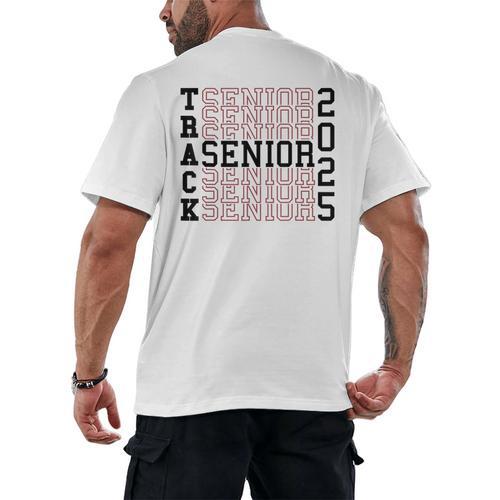 Track Senior Night Track Senior 2025 Graduation 60 Men's Back Print T-Shirt - Best Gift Smart