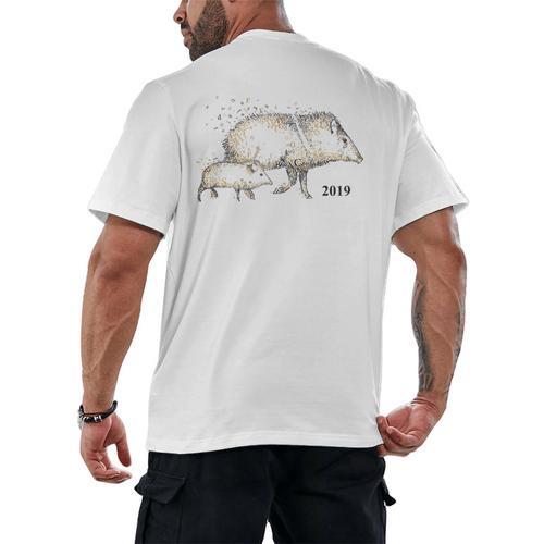 Tucson Festival Of Books TFOB 2019 Javelina Mascot Men's Back Print T-Shirt - Bookorys CA