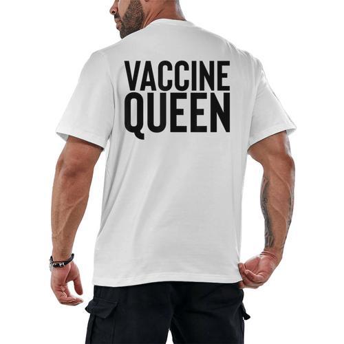 Vaccine Queen Nursing Graduation Shirt Men's Back Print T-Shirt - Best Gift Smart