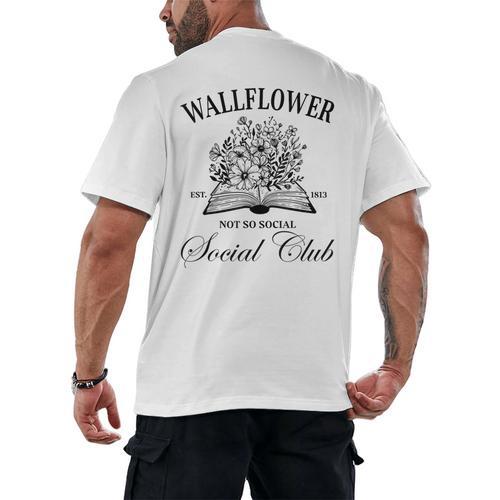 Wallflower Social Club Wildflower Social Club Book Lover Men's Back Print T-Shirt - Bookorys