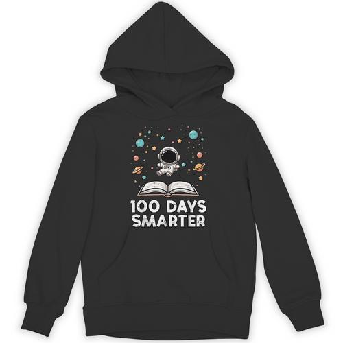100 Days Smarter Astronaut Book 100th Day Girls Kids Women Unisex Hoodie - Bookorys