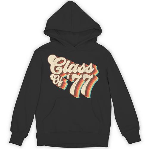 1977 Class Reunion Retro Class Of 77 High School Graduation Unisex Hoodie - Best Gift Smart