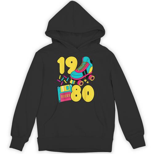 1980 Retro Raised In The 80s Old School Nostalgia Vibes Unisex Hoodie - Figerry