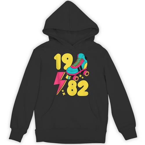 1982 Retro Raised In The 80s Old School Nostalgia Vibes Unisex Hoodie - Figerry