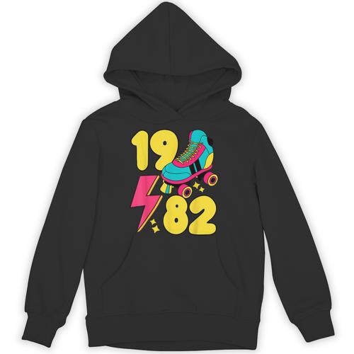 1982 Retro Raised In The 80s Old School Nostalgia Vibes Unisex Hoodie - Figerry