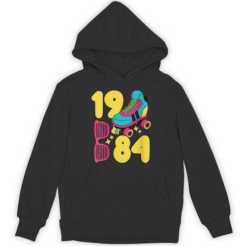 1984 Retro Raised In The 80s Old School Nostalgia Vibes Unisex Hoodie - Figerry