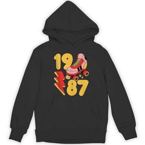 1987 Retro Roller Skate Vintage 80s Nostalgia Collector Unisex Hoodie - Figerry