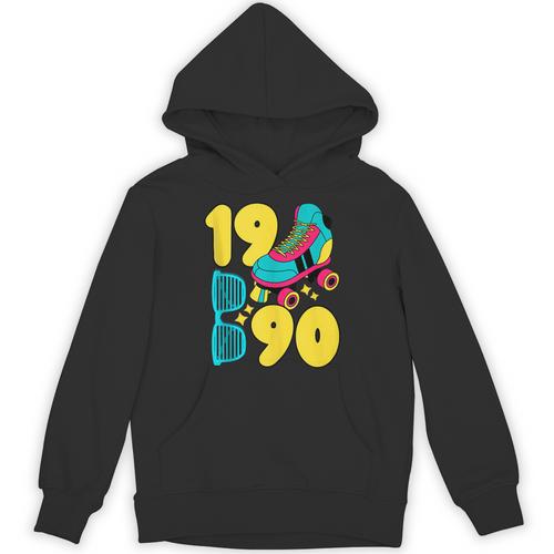 1990 Retro Raised In The 90s Old School Nostalgia Vibes Unisex Hoodie - Figerry