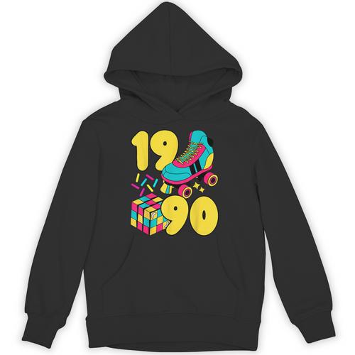 1990 Retro Raised In The 90s Old School Nostalgia Vibes Unisex Hoodie - Figerry