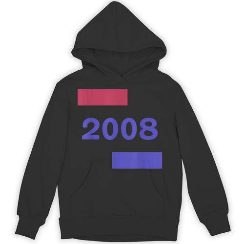 2008 Year Bold Statement Timeless Memory Birthday Unisex Hoodie - Easessy