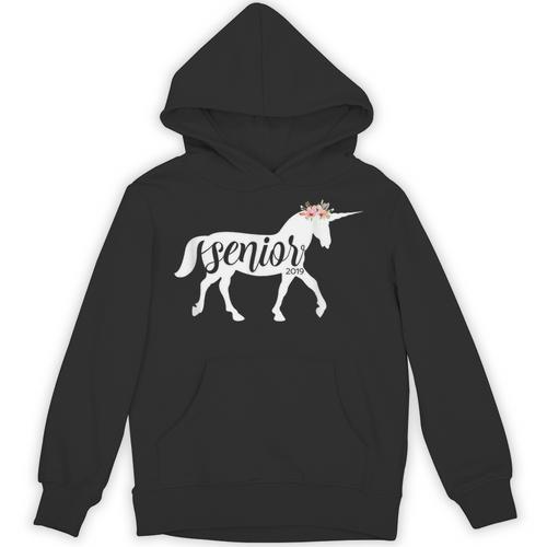 2019 Senior Unicorn Shirt Graduation High School College Unisex Hoodie - Best Gift Smart