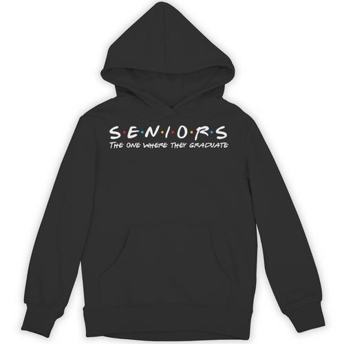 2023 Seniors The One Where They Graduate Graduation Class Unisex Hoodie - Best Gift Smart