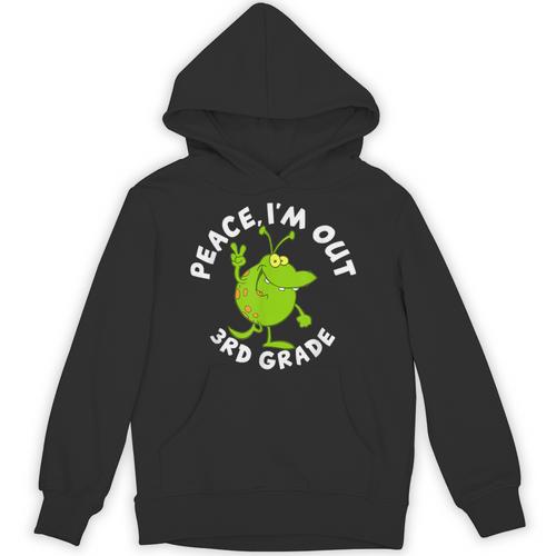 3rd Grade Graduation Promotion Peace I'm Out Last Day Unisex Hoodie - Best Gift Smart