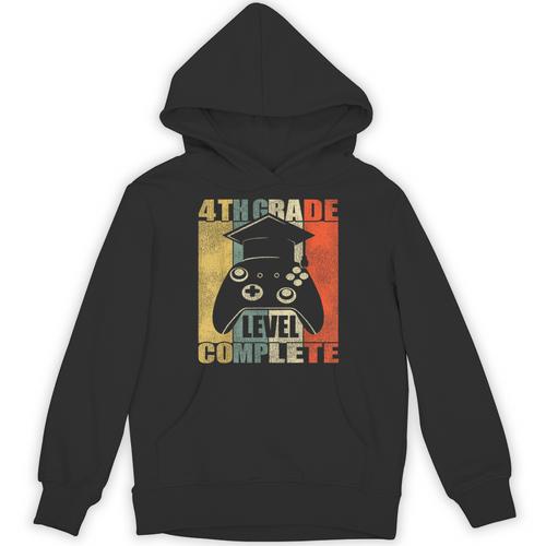 4th Grade Level Complete Gamer Class Of 2023 Graduation Unisex Hoodie - Best Gift Smart
