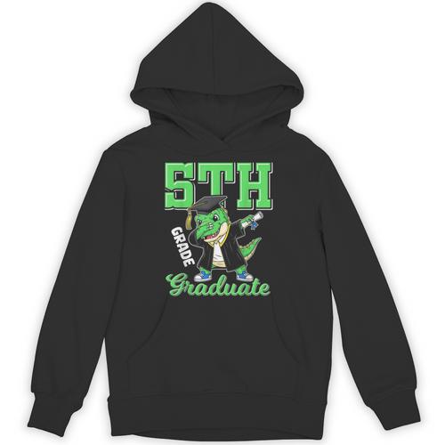 5th Grade Graduate Dinosaur Dab Graduation School Unisex Hoodie - Best Gift Smart