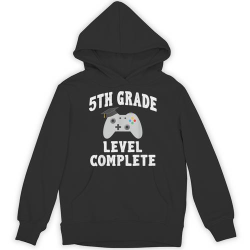 5th Grade Level Complete Gamer Class Of 2025 Graduation Unisex Hoodie - Best Gift Smart