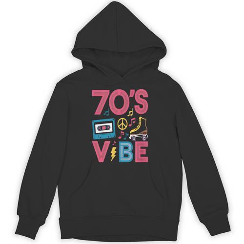 70s Retro Style Roller Skate Cassette Music Nostalgia Unisex Hoodie - Figerry