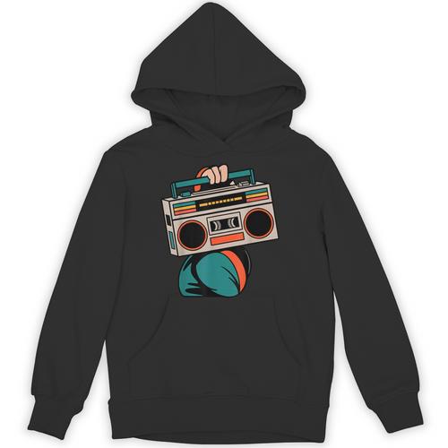 80s 90s Retro Party Costume Nostalgia Boombox Music Hip Hop Unisex Hoodie - Figerry