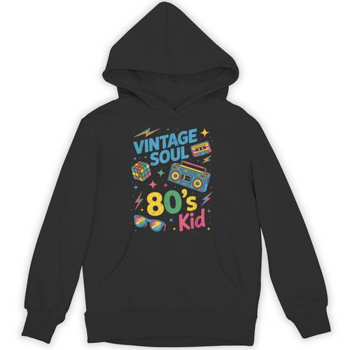 80’s Kid Nostalgia Retro Music Lover Retro 1980s Throwback Unisex Hoodie - Figerry