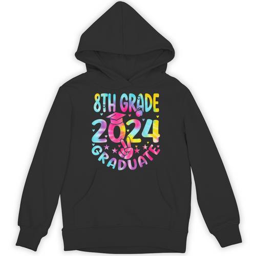 8th Grade Graduate 2024 Graduation Last Day Of School Tie Unisex Hoodie - Best Gift Smart