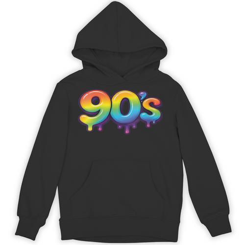 90s Retro Pop Art Rainbow Lips Nostalgia Costume 90s Unisex Hoodie - Figerry
