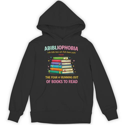 Abibliophobia Book Lovers Graphic Unisex Hoodie - Bookorys CA
