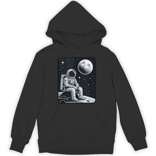 Aesthetic Spaceman Astronaut On The Moon Space Introvert Unisex Hoodie - Raresse