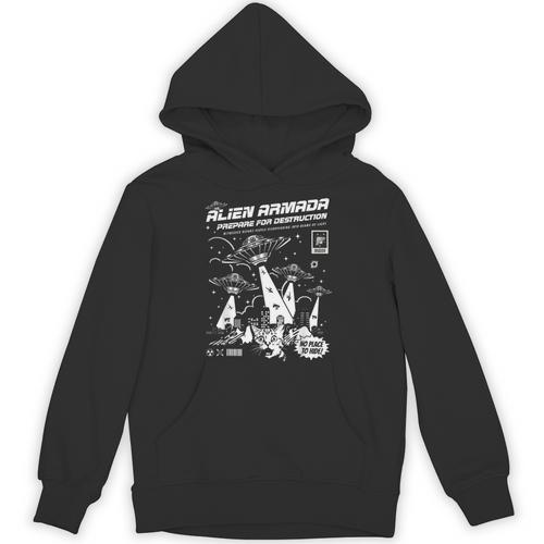 Alien Abduction UFO Lovers Comic Book Style Shirt Unisex Hoodie - Bookorys