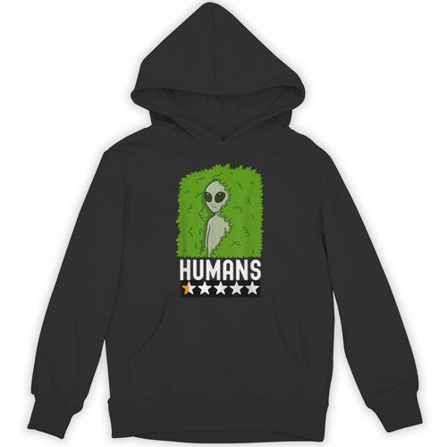 Alien Avoids Humans Sarcastic Introvert Humor Unisex Hoodie - Raresse