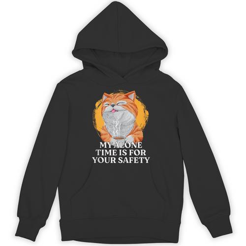 My Alone Time Is For Your Safety Coffee Lover Introvert Unisex Hoodie - Raresse