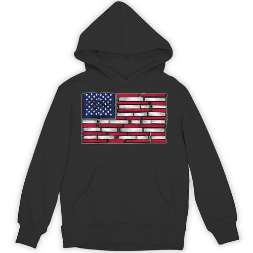 America US Flag Books Library Reading For Book Lover Reader Unisex Hoodie - Bookorys AU
