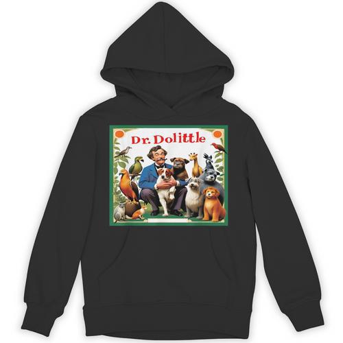Animal Doctor & Communicator Dr Dolittle Children's Book Cover Unisex Hoodie - Bookorys