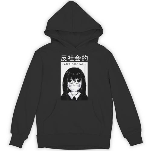 Anime Antisocial Introvert I Hate People Anti Social EMD Unisex Hoodie - Raresse
