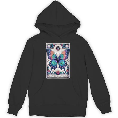 Antisocial Butterfly Introvert Distressed Unisex Hoodie - Raresse