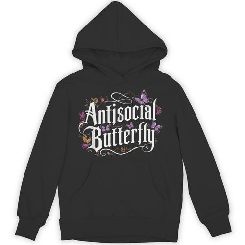 ANTISOCIAL BUTTERFLY Introvert Unisex Hoodie - Raresse