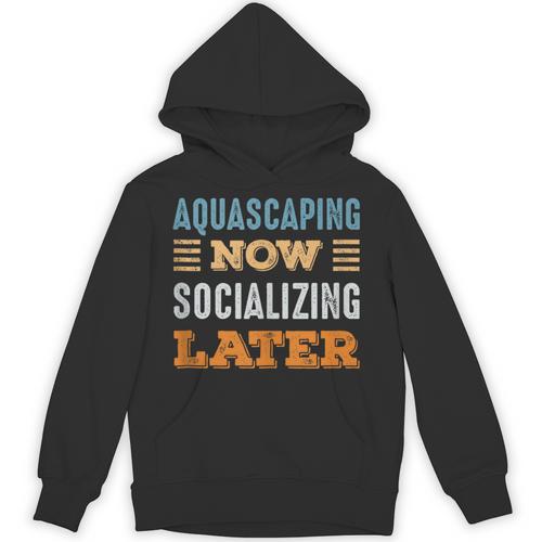 Aquascaping Now Minimal Socializing Introvert Vintage Unisex Hoodie - Raresse