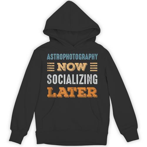 Astrophotography Now Minimal Socializing Introvert Vintage Unisex Hoodie - Raresse