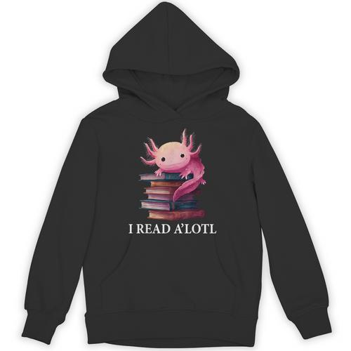 Axolotl Book Lover Librarian Reading Library Readers Unisex Hoodie - Bookorys