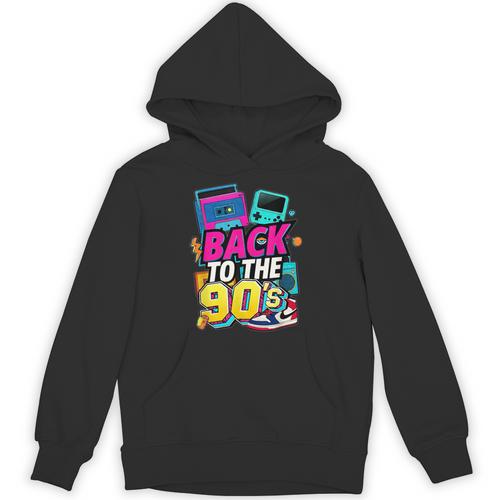 Back To The 90s Nostalgia Cassette Game Console Boombox Unisex Hoodie - Figerry