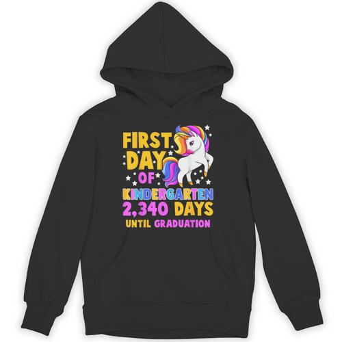 Back To School First Day Of Kindergarten Graduation Unicorn Unisex Hoodie - Best Gift Smart