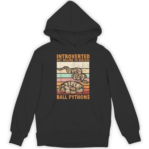 Ball Python Snake Introvert Ball Python Unisex Hoodie - Raresse